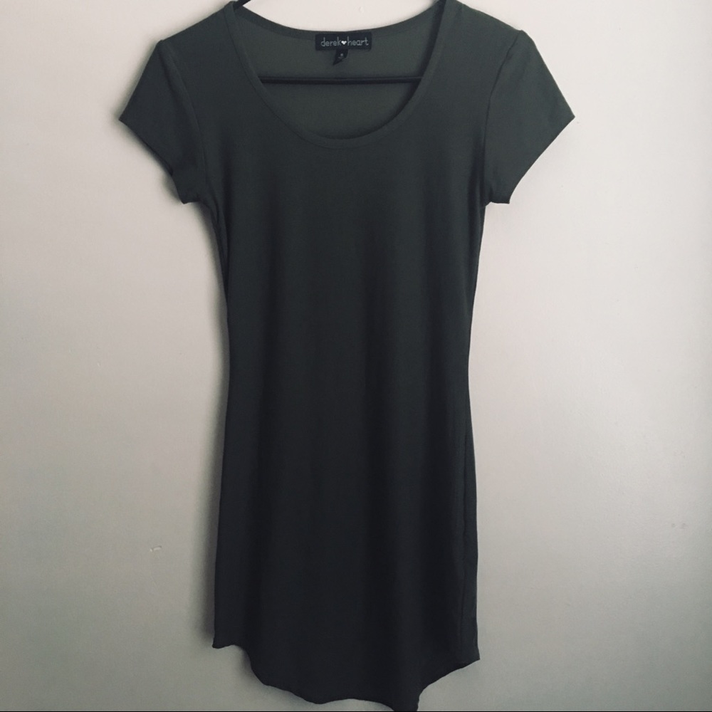 NWOT army green casual dress